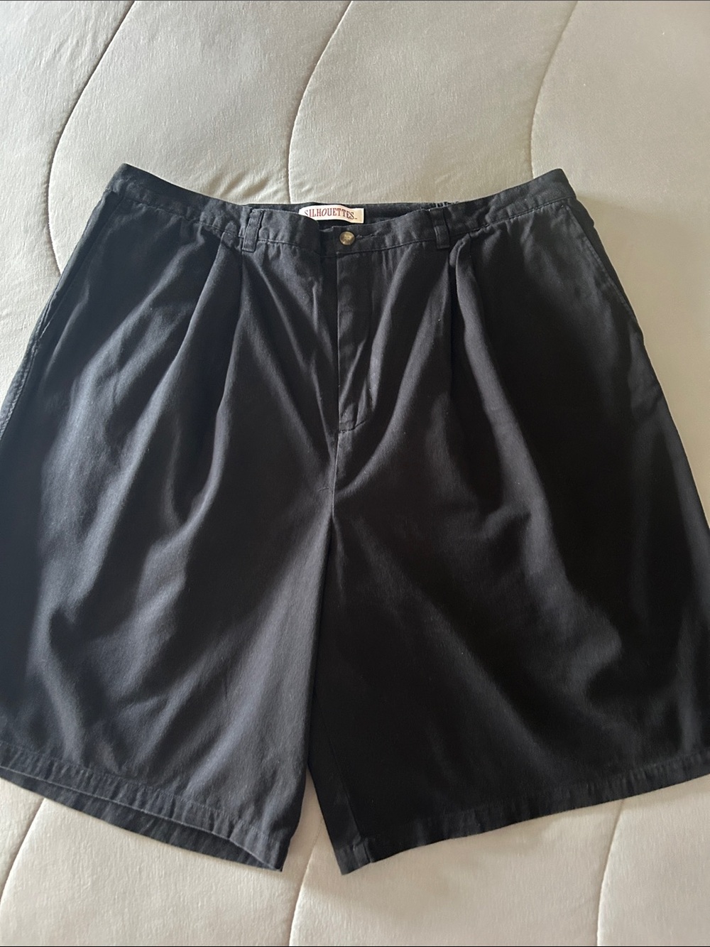 Silhouette Women’s Black Flat-Front Casual Shorts